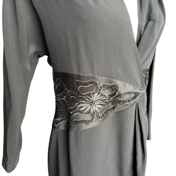Vintage Daymor Couture Wrap Dress | Beaded Waist Detail | Size 8 - Picture 2 of 8